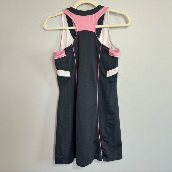 Bolle Black Pink Sleeveless Mini Athletic Active Tennis Dress Women’s Size Small - Picture 4 of 5